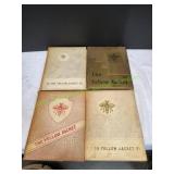 (4) Vtg The Yellow Jacket Annuals