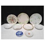 (9) Vintage Plates & Saucers