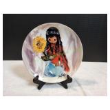 8.5" Ettore Ted De Grazia Decorative Plate w/ Stan