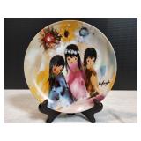 8.5" Ettore Ted De Grazia Decorative Plate w/ Stan