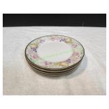 (4)Oscar de la Renta Autumn Glory Dessert Plates