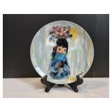 8.5" Ettore Ted De Grazia Decorative Plate w/ Stan