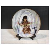 10.5" Merrily, Merrily, Merrily Plate w/ Stand