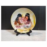 8.5" Ettore Ted De Grazia Decorative Plate w/ Stan