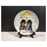 8.5" Ettore Ted De Grazia Decorative Plate w/ Stan