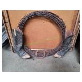 23" Barb-Wire Boot Wreath