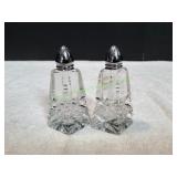 American Cut Crystal Salt & Pepper Set