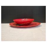 Beaver Farm Pottery Platter & Bowl Set