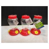 (3) Garden Hummingbird Feeders