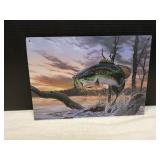 13x9 Al Agnew Largemouth Bass Metal Art