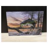13x9 Al Agnew Largemouth Bass Metal Art