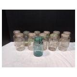 (12) Vtg Ball Jars w/ Lids
