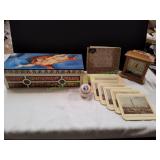 17.5x7.5x5.25 Wood Box w/ Hinged Lid & More