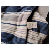 BHG Blue Striped Throw Blanket