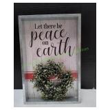11x18 Peace on Earth Holiday Wall Art