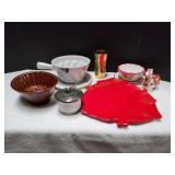 Red Christmas Serving Tray & More