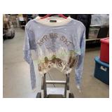 PLT Baby Blue Apres Ski Cropped Sweater, Sz Lg