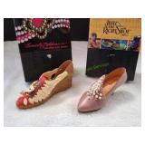 (2) Just the Right Shoes by Raine w/ COAs