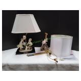 Vtg Lamp w/ Wall Mounted Swing Lamp