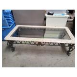 Metal & Glass Coffee Table & Side Table