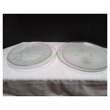 (5) Glass Serving Platters