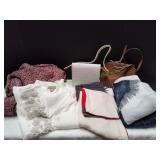(2) Sweaters, (2) Scarves & (2) Handbags