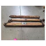 Vtg Double Tree Metal Yoke