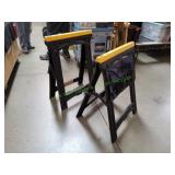 (2) Plastic Folding Saw Horse