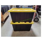 (2) 27-Gallon Storage Tote w/ Lids