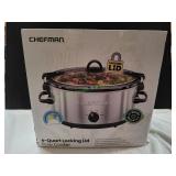 Chefman 6-Qt Locking Lid Slow Cooker