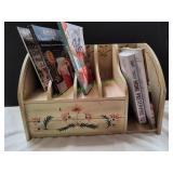 Wooden Desk Organizer w/ Canning Books