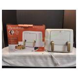 Beautiful 9qt TriZone Air Fryer, White Icing