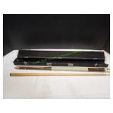 Vtg Adam Mac-6 20oz 2pc Pool Cue w/ Case