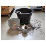Large Black Bucket & More