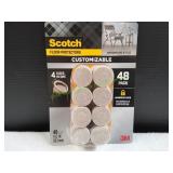 Scotch Customizable Floor Protectors, 48ct