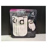 Kirkland Signature Golf Gloves, Sz Md-Lg, 4pk