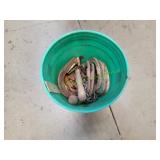 5-Gallon Bucket w/ Horseshoes & Chain