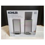 Kohler 6L Step Stainless Steel Can, 2pk