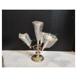 Victorian Silver-Plated 4-Flute Epergne