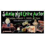 NOTE: THIS AUCTION WILL BEGIN CLOSING AT 7PM