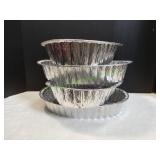 (4) Large Aluminum Turkey Pans