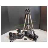 Canon Camera w/ Flash, Lenses & More