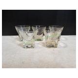 (5) Vtg On the Rocks Cocktail Glasses