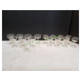(16) Vtg Etched Glasses