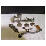 Vtg Metal Meat Grinder