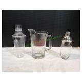 (2) Cocktail Mixers & Beer Pitcher