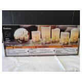 Fusion 5 Fairy Light LED Candles, Silver