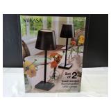 Mikasa Home Accents Touch Control LED Lamps, 2pk