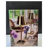 Mikasa Home Accents Touch Control LED Lamps, 2pk