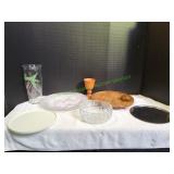 Serving Platters, Floral Vase & More